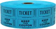 1000 Boletos Para Rifa Azules (Seleccion De 8 Colores) Rollo Doble Boleto