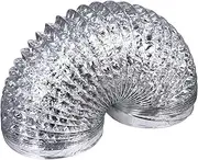 NUOBESTY Flexible Aluminum Foil Vent Hose High Temperature Resistant Ducting for Kitchen Range Hood Easy Installation Lightweight Versatile Kitchen Accessories
