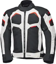Held Manzano Top waterproof Motorcycle Textile Jacket, black-white-red, Size S for Men Black White Red
