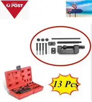 13Pcs Bike Motorcycle Chain Splitter Cutter Remover Link Rivet Riveter Toolbox