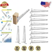 Secure Your Fence with 10 Pcs Barbed Wire Arm Extensions - Easy Installation