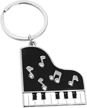 [Minkissy] Decorative Piano Keyboard Shaped Key Chain Durable Keyring Pendant for Bags Backpacks Crafting Multi Function Bag Supply Portable Key Chain Accessory