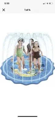 Mademax Upgraded 79" Splash Pad, Sprinkle Splash Play Mat, Inflatable Summer O