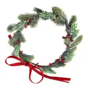 Christmas Wreath for Head Dress Mistletoe Headband Door Fruits