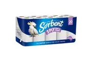 Sorbent Toilet Tissue White 20 Pack
