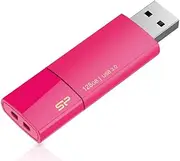 Silicon Power 128 GB Blaze B05 USB 3.1 Gen1 Interface up to 150 Mb/s, Retractable Design, Pink