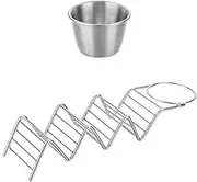 Taco Holders Taco Stand Single Cup Holder Creative with Sauce Cup Burrito Holder for Home, Kitchen(Colour 2)
