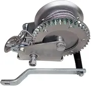 Large Rocker Hand Winch Brake 1200LB Manual Winch Hook Handle Boats Professional Heavy Duty Hand Winch ATV Crank Gear Winch Thickened Steel Material8m//54
