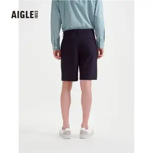 【AIGLE】男 抗UV防潑短褲(AG-3P130A100 黑色)