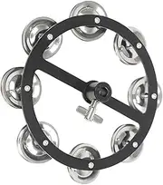 Qianly Tambourine Cymbal Music Rhythm Tambourine Jingles KTV Easily Mountable with Nut Mount Parties Drum Cymbals Hi Hat Tambourine