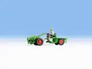Noch HO Scale Detail Parts - Farm Machinery - Two Wheel Tractor/Figure (Green)