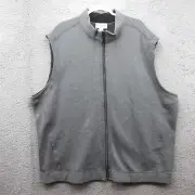 Tommy Bahama Flip Coast Reversible Full Zip Vest Mens 3XLB Gray Coal Heather