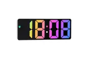 Digital Alarm LED Clock for Bedrooms Adjustable Brightness-Black