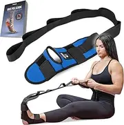 DMoose Calf Stretcher & Foot Stretcher for Plantar Fasciitis - Hamstring Stretcher Stretching Strap for Achilles Tendonitis, Leg Stretcher Ligament Stretching Belt for Pain Relief, Dancers & Yoga