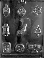 BITE SIZE JEWISH ASSORTMENT mold Chocolate Candy Israeli hanukkah cupcake