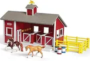Breyer 59197 Stablemates Red Stable and Horse Set