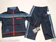 ADIDAS LITTLE BOYS TRICOT JACKET & PANT SET SZ 12 MOS NEW WITH TAG