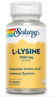 Solaray - L-Lysine 1000 mg - 90 Tablets
