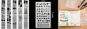 20 PCS Journal Stencil Plastic Planner Set for Notebook Diary...