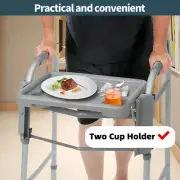 Portable Walker Tray for Folding Seat Walker Tray Multi Fit Walker Accessories