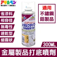 在飛比找momo購物網優惠-【日本Asahipen】鐵/鋁/不鏽鋼 金屬製品打底噴劑 3