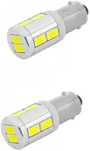 10-30 V LED T10 6W G14 BA9S 5730 SMD 10 Rounds Non-polarity Type 6500k White Set of 2