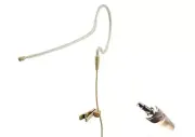 Single Earhook Headset microphone w 3.5mm Screw Lock for Sennheiser wireless