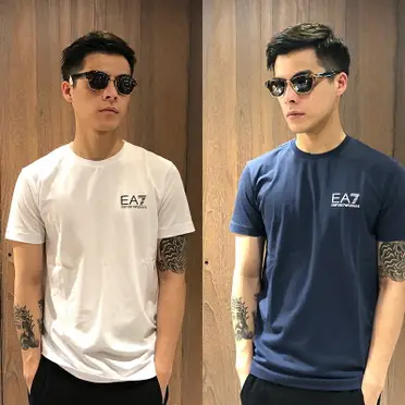 美國百分百【全新真品】Emporio Armani EA7 V領短袖T恤logo T