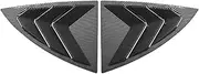 Compatible for Tesla Model Y 19-23 Car Rear Window Shutter Cover Trim Window Louver Side Vent ABS Carbon Fiber Gloss Black Auto Accessories(Carbon Look)