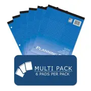 Pack of Graph Ruled Paper Pads, 6 Pads Per Pack 3-hole punched, 80 Sheets (81...
