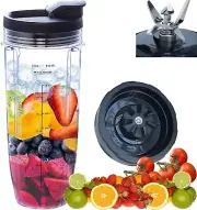 Replacement blender Blade and 32oz Cup Accessories with Lid, Only