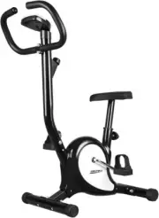 Belt Bike Upright Exercise Bike Indoor Home Gym Workout Equipment Spin Bike Blac