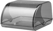 [Llazsybz] Bread Storage, Organizer, Bread Holder, Large Capacity, Multipurpose Bread Box Holder, Clear Grey, as described