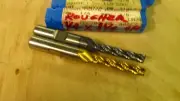 Lot of (2) Niagara 1/4" x 1-1/4" LOC HSS Cobalt 4 Flute Roughing End Mills
