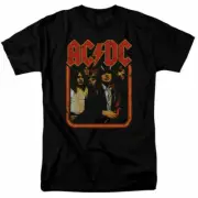 AC/DC Group Distressed Kids T Shirt Licensed Rock N Roll Music Band Youth Black