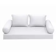 *COVER ONLY*-Style1 Daybed Mattress Bolster Pillow Covers Knife Edge Queen-AD105