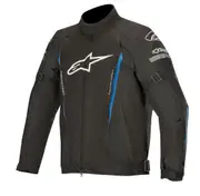 Alpinestars Gunner v2 waterproof Motorcycle Textile Jacket, black-blue, Size S for Men Black Blue