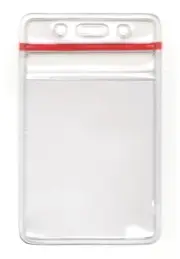 Pack of 50 - Zip Lock Badge Holder Sealable Waterproof Heavy Duty Zip Seal Lock
