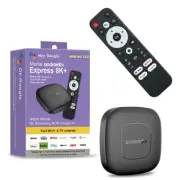 2024 Smart TV Box Netflix Android 13 4K HD Stream Player WiFi Bluetooth Voice RC