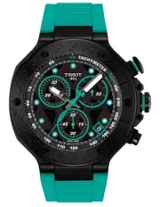 [Tissot] T-Race Quartz Chronograph T1414173705101 Watch in Turquoise