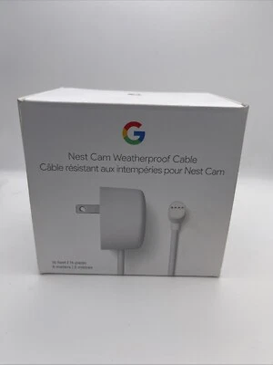 Google Nest Cam Weatherproof Cable for Nest Cam (Battery) Only - 720p -Snow - 5m