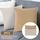 2 Packs Throw Pillow Covers Soft Cozy Pillow Covers Chenille Cushion Case QAWoF