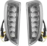 1 Pair Car Front Bumper LED DRL Daytime Running Light Fog Light With Turn Signal Lamp 2PCS Compatible With Porsche Cayenne 957 2007-2010