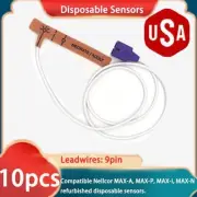 US 10Pc Pulse Oximeter disposable spo2 sensor probe Compatible for Nellcor Max-A