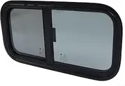 RV Window Durable Tinted Glass Sliding for Campers Trailers Aluminum Alloy Construction Vehicles