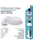 Tech Caddy Floating Space Saving Smart Device Wall Shelf - White - 2 pk or Black