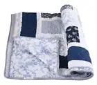 Patchwork Bedspread 150X200Cm Sofa Blanket Plaid Country Style Quilt Throw
