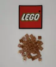 LEGO 1 x 1 Plate MEDIUM NOUGAT (x50) 3024 NEW PARTS BULK LOT