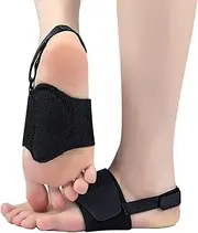 Foot Arch Support Brace,2x Adjustable Arch Support Wrap - Cushions for Plantar Relief, Elastic Orthotics Feet Care for Men Women
