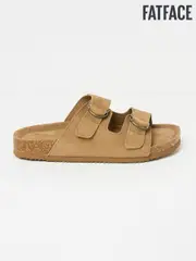 FatFace Mylor Tan Brown Suede Sandal (AB1074) | $91